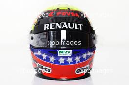 08.02.2012 Jerez, Spain, Pastor Maldonado (VEN), Williams F1 Team helmet - Formula 1 Testing, day 1 - Formula 1 World Championship