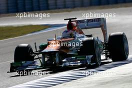 08.02.2012 Jerez, Spain, Paul di Resta (GBR), Sahara Force India Formula One Team   - Formula 1 Testing, day 1 - Formula 1 World Championship
