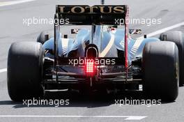 Kimi Raikkonen (FIN) Lotus F1 E20 rear diffuser and exhaust detail. 05.10.2012. Formula 1 World Championship, Rd 15, Japanese Grand Prix, Suzuka, Japan, Practice Day.