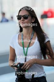 Jessica Michibata (JPN), girlfriend of Jenson Button (GBR) McLaren. 05.10.2012. Formula 1 World Championship, Rd 15, Japanese Grand Prix, Suzuka, Japan, Practice Day.