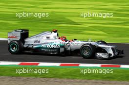 Michael Schumacher (GER) Mercedes AMG F1 W03. 05.10.2012. Formula 1 World Championship, Rd 15, Japanese Grand Prix, Suzuka, Japan, Practice Day.