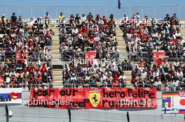 Banner for Felipe Massa (BRA) Ferrari. 05.10.2012. Formula 1 World Championship, Rd 15, Japanese Grand Prix, Suzuka, Japan, Practice Day.
