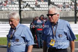 (L to R): Herbie Blash (GBR) FIA Delegate with Charlie Whiting (GBR) FIA Delegate on the grid. 07.10.2012. Formula 1 World Championship, Rd 15, Japanese Grand Prix, Suzuka, Japan, Race Day.