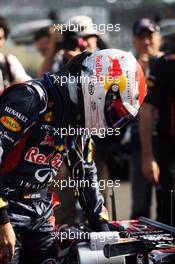 Sebastian Vettel (GER) Red Bull Racing RB8 on the grid. 07.10.2012. Formula 1 World Championship, Rd 15, Japanese Grand Prix, Suzuka, Japan, Race Day.