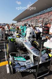 Nico Rosberg (GER) Mercedes AMG F1 W03 on the grid. 07.10.2012. Formula 1 World Championship, Rd 15, Japanese Grand Prix, Suzuka, Japan, Race Day.