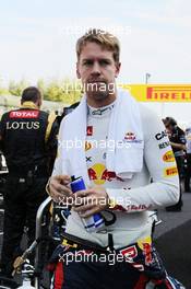 Sebastian Vettel (GER) Red Bull Racing on the grid. 07.10.2012. Formula 1 World Championship, Rd 15, Japanese Grand Prix, Suzuka, Japan, Race Day.
