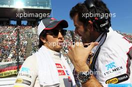 Sergio Perez (MEX) Sauber on the grid. 07.10.2012. Formula 1 World Championship, Rd 15, Japanese Grand Prix, Suzuka, Japan, Race Day.