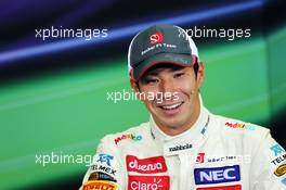 Kamui Kobayashi (JPN) Sauber in the FIA Press Conference. 07.10.2012. Formula 1 World Championship, Rd 15, Japanese Grand Prix, Suzuka, Japan, Race Day.