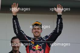 1st place for Sebastian Vettel (GER), Red Bull Racing  07.10.2012. Formula 1 World Championship, Rd 15, Japanese Grand Prix, Suzuka, Japan, Race Day