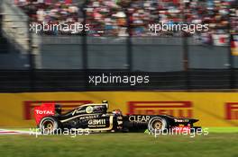 Romain Grosjean (FRA) Lotus F1 E20. 07.10.2012. Formula 1 World Championship, Rd 15, Japanese Grand Prix, Suzuka, Japan, Race Day.