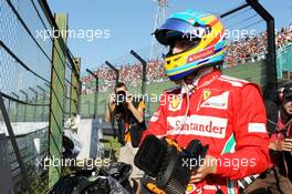 Fernando Alonso (ESP) Ferrari crashed out at the start of the race. 07.10.2012. Formula 1 World Championship, Rd 15, Japanese Grand Prix, Suzuka, Japan, Race Day.