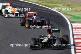 Heikki Kovalainen (FIN) Caterham CT01. 07.10.2012. Formula 1 World Championship, Rd 15, Japanese Grand Prix, Suzuka, Japan, Race Day.