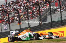 Nico Hulkenberg (GER) Sahara Force India F1 VJM05. 06.10.2012. Formula 1 World Championship, Rd 15, Japanese Grand Prix, Suzuka, Japan, Qualifying Day.