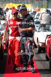 Felipe Massa (BRA), Scuderia Ferrari and Sebastian Vettel (GER), Red Bull Racing  07.10.2012. Formula 1 World Championship, Rd 15, Japanese Grand Prix, Suzuka, Japan, Race Day