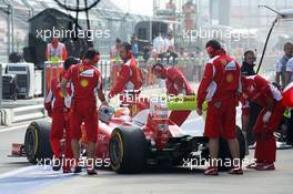 Fernando Alonso (ESP) Ferrari F2012 in the pits. 12.10.2012. Formula 1 World Championship, Rd 16, Korean Grand Prix, Yeongam, South Korea, Practice Day.
