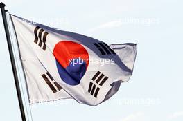 Korean flag. 12.10.2012. Formula 1 World Championship, Rd 16, Korean Grand Prix, Yeongam, South Korea, Practice Day.