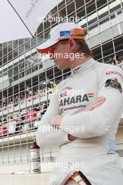 Nico Hulkenberg (GER) Sahara Force India F1 on the grid. 14.10.2012. Formula 1 World Championship, Rd 16, Korean Grand Prix, Yeongam, South Korea, Race Day.