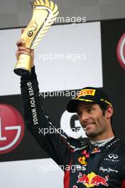 Mark Webber (AUS), Red Bull Racing  14.10.2012. Formula 1 World Championship, Rd 16, Korean Grand Prix, Yeongam, Korea, Race Day