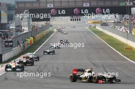 Kimi Raikkonen (FIN) Lotus F1 E20. 14.10.2012. Formula 1 World Championship, Rd 16, Korean Grand Prix, Yeongam, South Korea, Race Day.