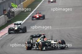 Heikki Kovalainen (FIN) Caterham CT01. 14.10.2012. Formula 1 World Championship, Rd 16, Korean Grand Prix, Yeongam, South Korea, Race Day.