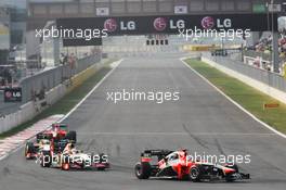 Timo Glock (GER) Marussia F1 Team MR01. 14.10.2012. Formula 1 World Championship, Rd 16, Korean Grand Prix, Yeongam, South Korea, Race Day.