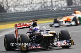 Daniel Ricciardo (AUS) Scuderia Toro Rosso STR7. 14.10.2012. Formula 1 World Championship, Rd 16, Korean Grand Prix, Yeongam, South Korea, Race Day.