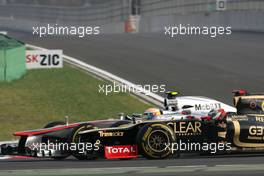 Lewis Hamilton (GBR), McLaren Mercedes and Kimi Raikkonen (FIN), Lotus F1 Team  14.10.2012. Formula 1 World Championship, Rd 16, Korean Grand Prix, Yeongam, Korea, Race Day