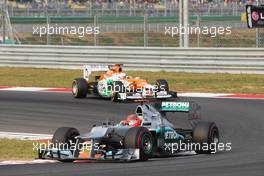 Michael Schumacher (GER) Mercedes AMG F1 W03. 14.10.2012. Formula 1 World Championship, Rd 16, Korean Grand Prix, Yeongam, South Korea, Race Day.