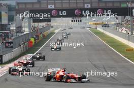 Fernando Alonso (ESP) Ferrari F2012. 14.10.2012. Formula 1 World Championship, Rd 16, Korean Grand Prix, Yeongam, South Korea, Race Day.