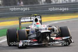 Sergio Perez (MEX) Sauber C31. 14.10.2012. Formula 1 World Championship, Rd 16, Korean Grand Prix, Yeongam, South Korea, Race Day.