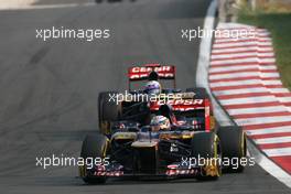 Jean-Eric Vergne (FRA), Scuderia Toro Rosso  and Daniel Ricciardo (AUS), Scuderia Toro Rosso  14.10.2012. Formula 1 World Championship, Rd 16, Korean Grand Prix, Yeongam, Korea, Race Day