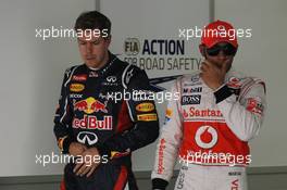 Sebastian Vettel (GER), Red Bull Racing and Lewis Hamilton (GBR), McLaren Mercedes  13.10.2012. Formula 1 World Championship, Rd 16, Korean Grand Prix, Yeongam, Korea, Qualifying Day