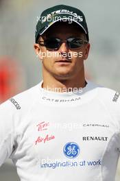 Heikki Kovalainen (FIN) Caterham. 13.10.2012. Formula 1 World Championship, Rd 16, Korean Grand Prix, Yeongam, South Korea, Qualifying Day.