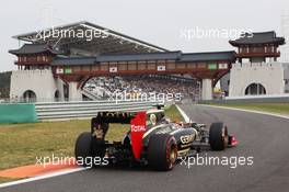 Romain Grosjean (FRA) Lotus F1 E20. 13.10.2012. Formula 1 World Championship, Rd 16, Korean Grand Prix, Yeongam, South Korea, Qualifying Day.