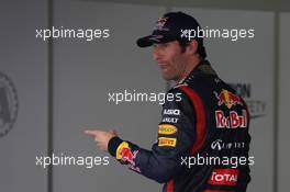 Pole position for Mark Webber (AUS), Red Bull Racing  13.10.2012. Formula 1 World Championship, Rd 16, Korean Grand Prix, Yeongam, Korea, Qualifying Day