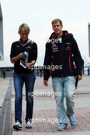Sebastian Vettel (GER) Red Bull Racing. 13.10.2012. Formula 1 World Championship, Rd 16, Korean Grand Prix, Yeongam, South Korea, Qualifying Day.