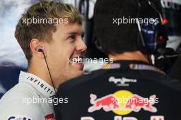 Sebastian Vettel (GER) Red Bull Racing. 13.10.2012. Formula 1 World Championship, Rd 16, Korean Grand Prix, Yeongam, South Korea, Qualifying Day.