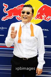 Psy (KOR) Rapper famous for Gangnam Style. 14.10.2012. Formula 1 World Championship, Rd 16, Korean Grand Prix, Yeongam, South Korea, Race Day.