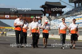 Nico Hulkenberg (GER), Sahara Force India Formula One Team  11.10.2012. Formula 1 World Championship, Rd 16, Korean Grand Prix, Yeongam, Korea, Preparation Day