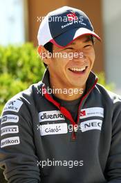 Kamui Kobayashi (JPN) Sauber. 11.10.2012. Formula 1 World Championship, Rd 16, Korean Grand Prix, Yeongam, South Korea, Preparation Day.