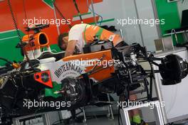 Sahara Force India Formula One Team  11.10.2012. Formula 1 World Championship, Rd 16, Korean Grand Prix, Yeongam, Korea, Preparation Day