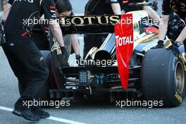 06.02.2012 Jerez, Spain,  Rear wing - Lotus F1 Team E20 Launch