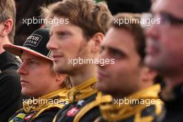 06.02.2012 Jerez, Spain,  Kimi Raikkonen, Lotus Renault F1 Team with Romain Grosjean (FRA), Lotus Renault F1 Team  - Lotus F1 Team E20 Launch