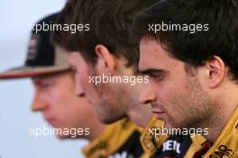 06.02.2012 Jerez, Spain,  Jerome d'Ambrosio (BEL)  - Lotus F1 Team E20 Launch