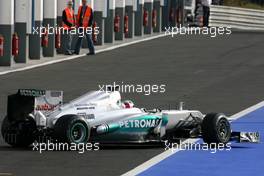 Mercedes GP test new exhaust system 11.09.2012. Formula One Young Drivers Test, Day 1, Magny-Cours, France.