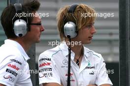 Brendon Hartley (NZL), Test driver, Mercedes AMG F1 11.09.2012. Formula One Young Drivers Test, Day 1, Magny-Cours, France.