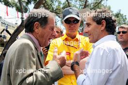 Alain Prost (FRA) (Right). 25.05.2012. Formula 1 World Championship, Rd 6, Monaco Grand Prix, Monte Carlo, Monaco, Friday