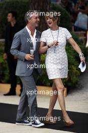 (L to R): Eddie Irvine (GBR) with sister Sonia Irvine (GBR) at the Amber Lounge Fashion Show. 25.05.2012. Formula 1 World Championship, Rd 6, Monaco Grand Prix, Monte Carlo, Monaco, Friday