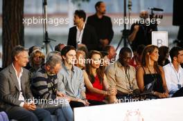 Nicholas Hoult (GBR) Actor and Emile Heskey (GBR) Football Player at the Amber Lounge Fashion Show. 25.05.2012. Formula 1 World Championship, Rd 6, Monaco Grand Prix, Monte Carlo, Monaco, Friday