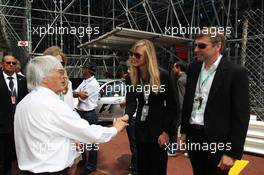 Bernie Ecclestone (GBR) CEO Formula One Group (FOM) (Left). 27.05.2012. Formula 1 World Championship, Rd 6, Monaco Grand Prix, Monte Carlo, Monaco, Race Day
